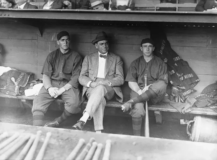 Framed Print : Baseball Players in Dugout Framed Print : Baseball Players in Dugout