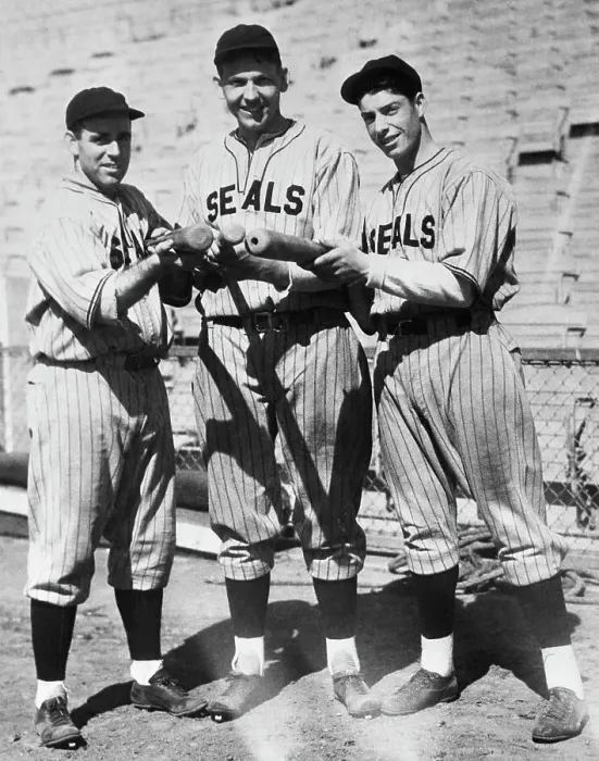 Framed Print : Baseball Players Ernie Sulik, Mike Hunt and Joe Dimaggio Framed Print : Baseball Players Ernie Sulik, Mike Hunt and Joe Dimaggio