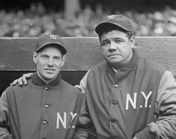 Framed Print : Baseball Players Leo Durocher and Babe Ruth Framed Print : Baseball Players Leo Durocher and Babe Ruth