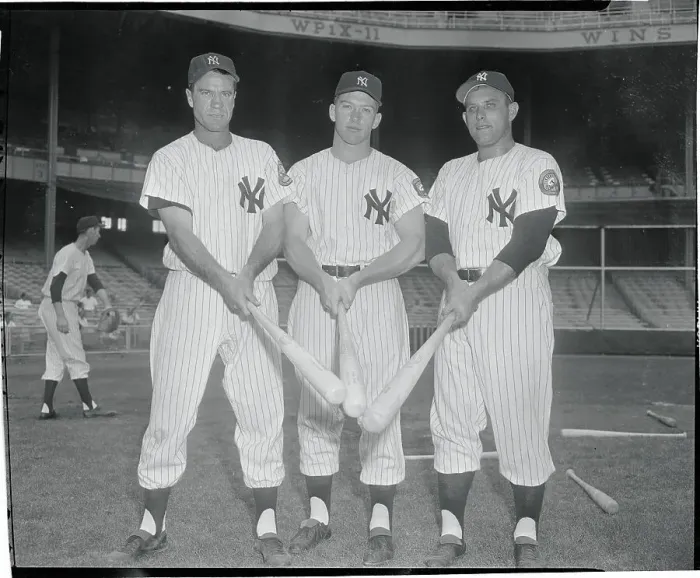 Framed Print : Baseball Players Pointing Their Bats