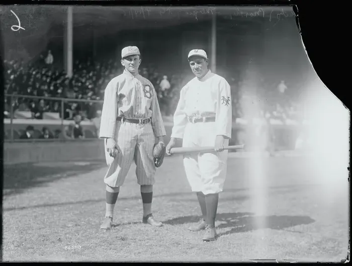 Framed Print : Baseball Players Posing for Camera Framed Print : Baseball Players Posing for Camera