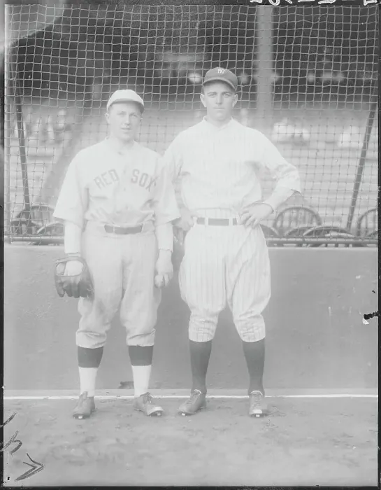 Framed Print : Baseball Players Ray Dobens and Frank Nekola