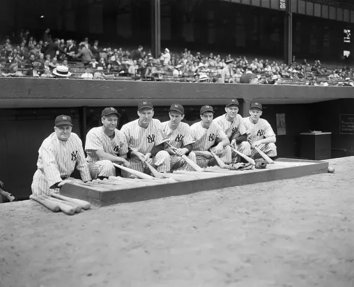 Framed Print : Baseball Players in Stadium Dugout Framed Print : Baseball Players in Stadium Dugout