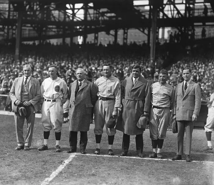 Framed Print : Baseball Players Standing in Stadium Framed Print : Baseball Players Standing in Stadium