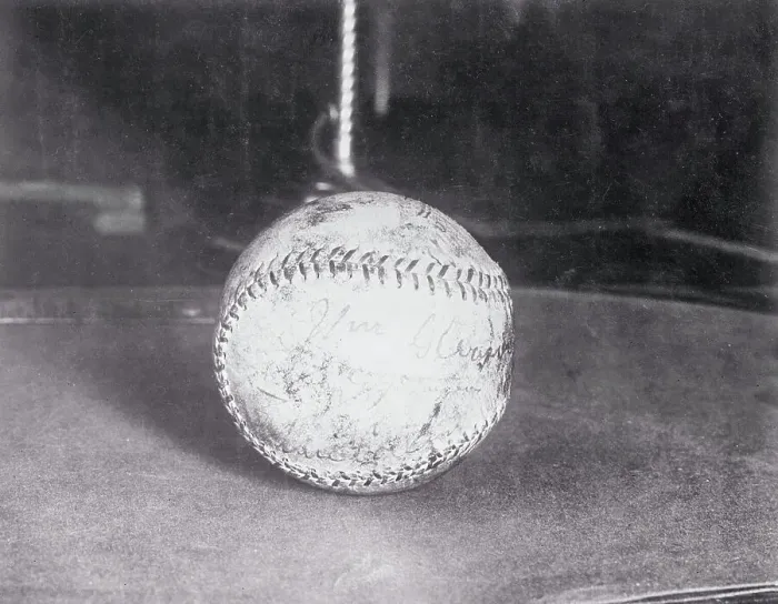 Framed Print : Baseball Used in Controversial No Hit Game