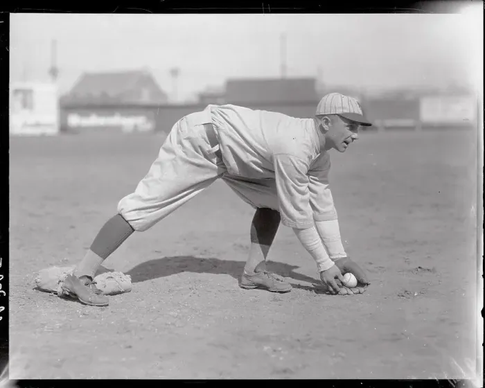 Framed Print : Third Baseman Heinie Groh