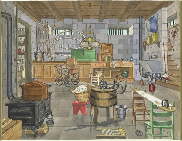 Framed Print : Basement Of Urban House