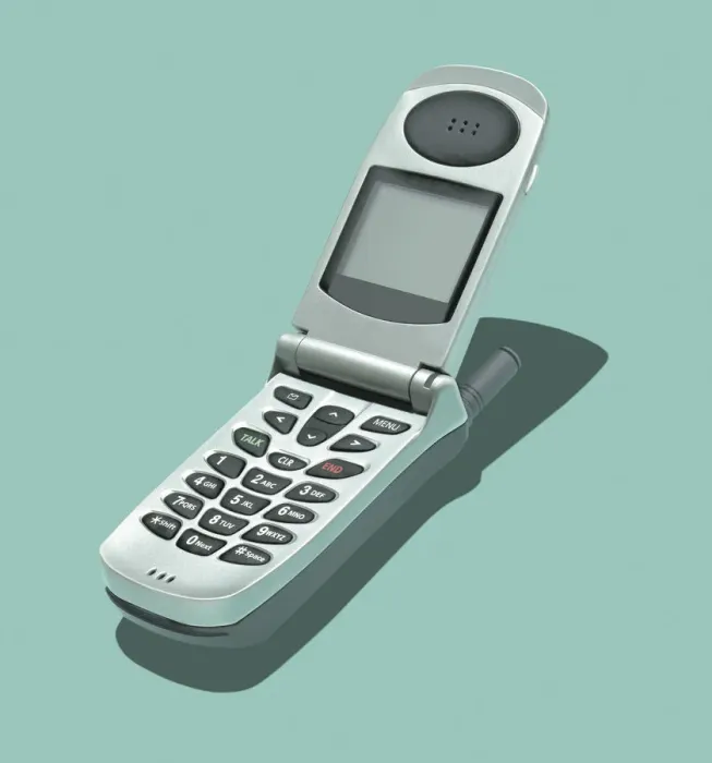 Framed Print : Basic Cell Phone