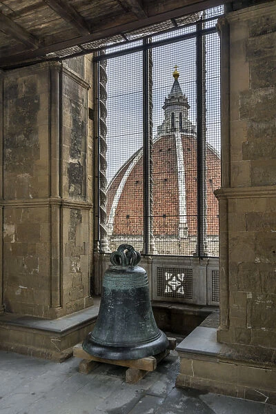 The Basilica di Santa Maria del Fiore in Florence from The Campanile Tower, Tuscany, Italy