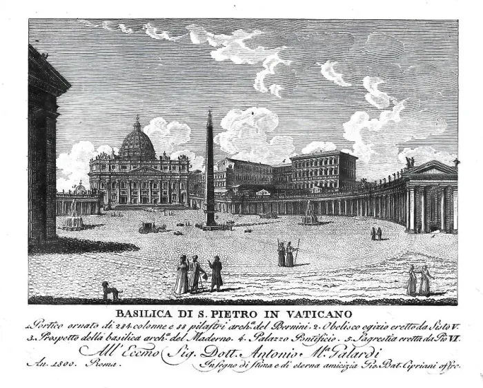 Framed Print : Basilica of Saint Peter in the Vatican, San Pietro in Vaticano, St. Peter's Basilica, Rome, Italy, digitally restored reproduction from Vedute principali e piu interessanti di Roma by Giovanni Battista, 1799 Framed Print : Basilica of Saint Peter in the Vatican, San Pietro in Vaticano, St. Peter's Basilica, Rome, Italy, digitally restored reproduction from Vedute principali e piu interessanti di Roma by Giovanni Battista, 1799