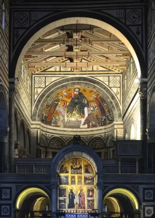 Framed Print : Basilica of San Miniato al Monte interior details, Florence, Tuscany Framed Print : Basilica of San Miniato al Monte interior details, Florence, Tuscany