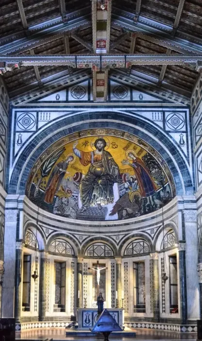Framed Print : Basilica of San Miniato al Monte interior details in Florence, Italy, a UNESCO Heritage site Framed Print : Basilica of San Miniato al Monte interior details in Florence, Italy, a UNESCO Heritage site
