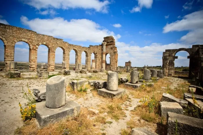 Framed Print : The basilica at Volubilis Framed Print : The basilica at Volubilis