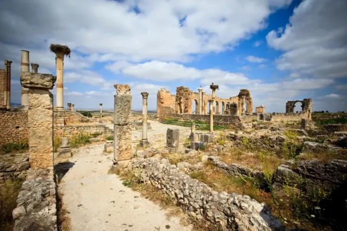 Framed Print : The basilica at Volubilis Framed Print : The basilica at Volubilis