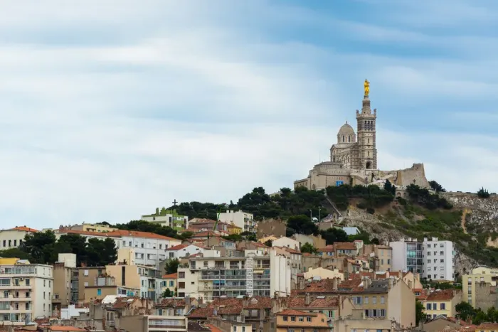 Framed Print : The Basilique Notre-Dame de la Garde Framed Print : The Basilique Notre-Dame de la Garde