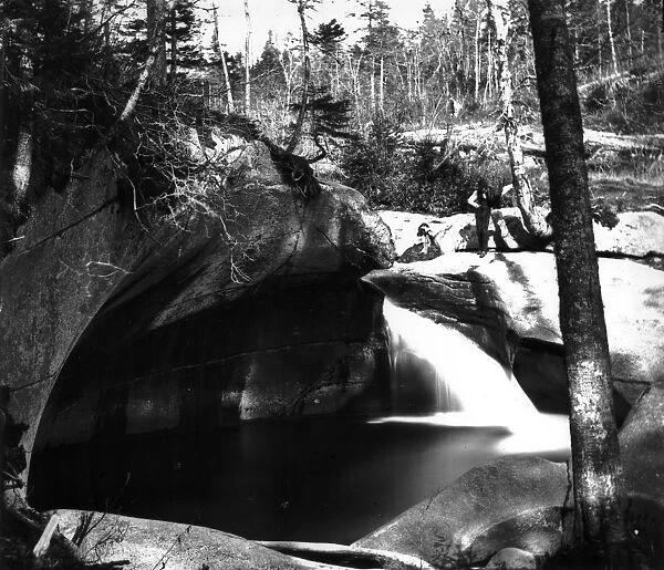 The Basin. 1859: The Basin in the White Mountains of New Hampshire