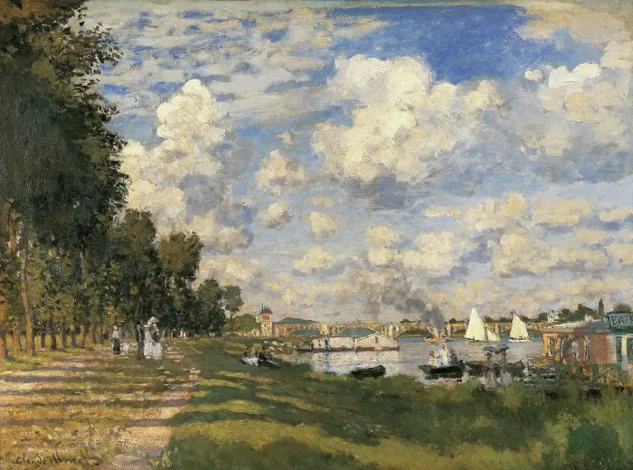 Framed Print : The Basin at Argenteuil, by Claude Monet, 1872, 19th Century, oil on canvas