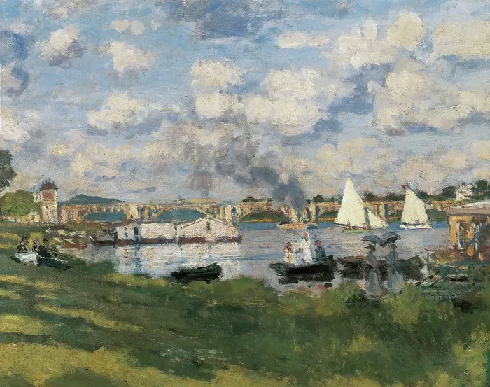 Framed Print : The Basin at Argenteuil, by Claude Monet, 1872, 19th Century, oil on canvas Framed Print : The Basin at Argenteuil, by Claude Monet, 1872, 19th Century, oil on canvas