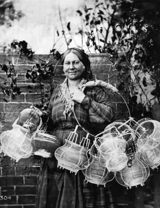 Framed Print : Basket Seller Framed Print : Basket Seller