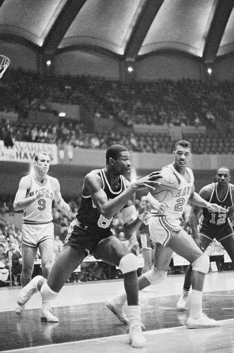 Framed Print : Basketball Action on Court