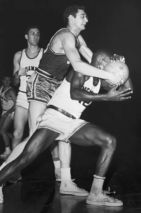 Framed Print : Basketball Player Oscar Robertson During College Game Framed Print : Basketball Player Oscar Robertson During College Game