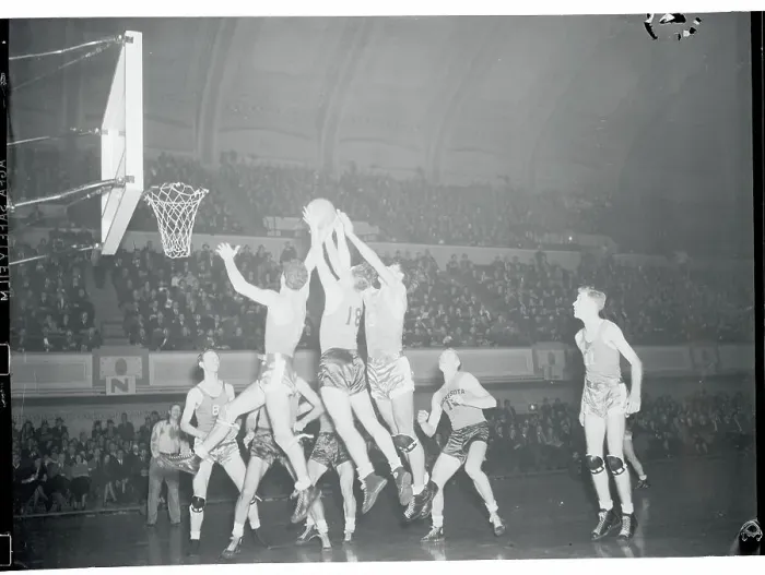 Framed Print : Basketball Players on Court Framed Print : Basketball Players on Court