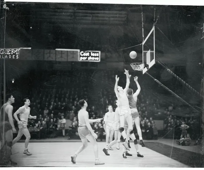 Framed Print : Basketball Players On Court Framed Print : Basketball Players On Court