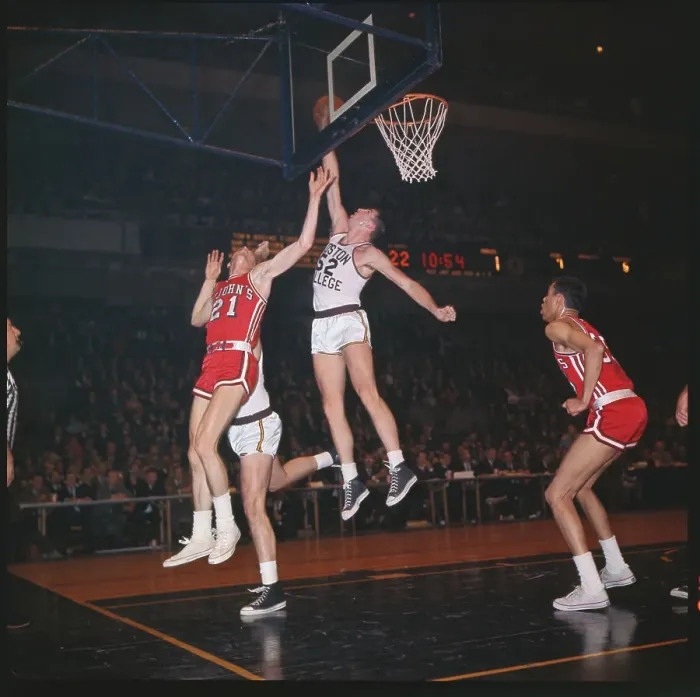 Framed Print : Basketball Players Fighting for Score Framed Print : Basketball Players Fighting for Score