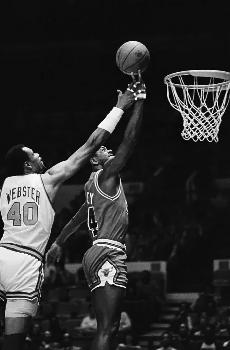 Framed Print : Two Basketball Players Jumping for Ball Framed Print : Two Basketball Players Jumping for Ball