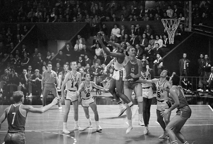 Framed Print : Basketball at Tokyo Olympic Games Framed Print : Basketball at Tokyo Olympic Games