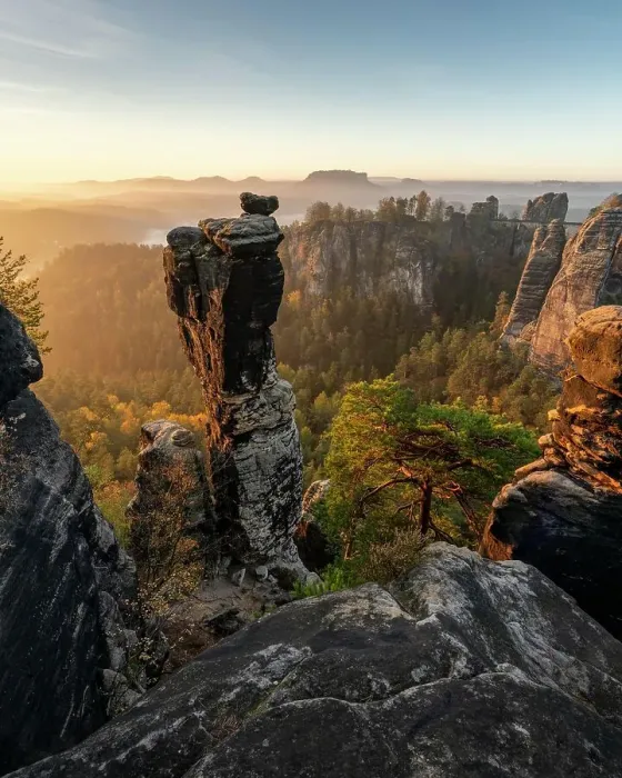 Framed Print : Bastion view with Wehlnadel, Elbe Sandstone Mountains, Saxon Switzerland, Germany Framed Print : Bastion view with Wehlnadel, Elbe Sandstone Mountains, Saxon Switzerland, Germany