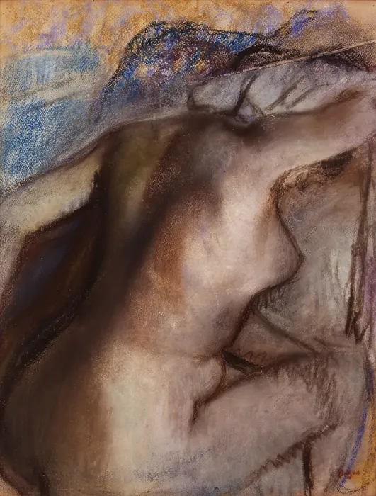Framed Print : After the Bath, Woman Drying Herself. Artist: Degas, Edgar (1834-1917)