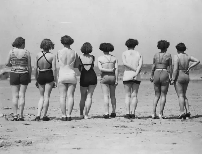 Framed Print : Bathers Backs Framed Print : Bathers Backs
