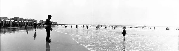 Bathers On Beach