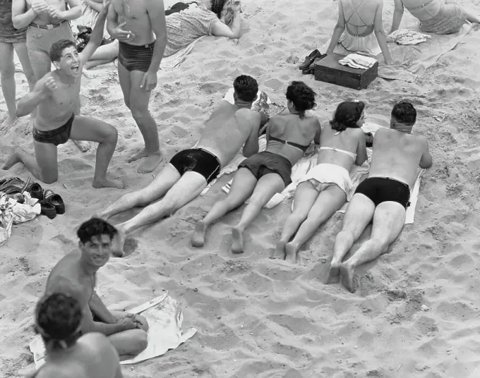 Framed Print : Bathers at Coney Island Framed Print : Bathers at Coney Island