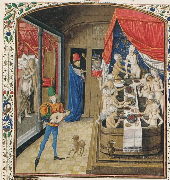 Framed Print : A Bathhouse From Facta et dicta memorabilia by Valerius Maximus, ca 1470 Framed Print : A Bathhouse From Facta et dicta memorabilia by Valerius Maximus, ca 1470
