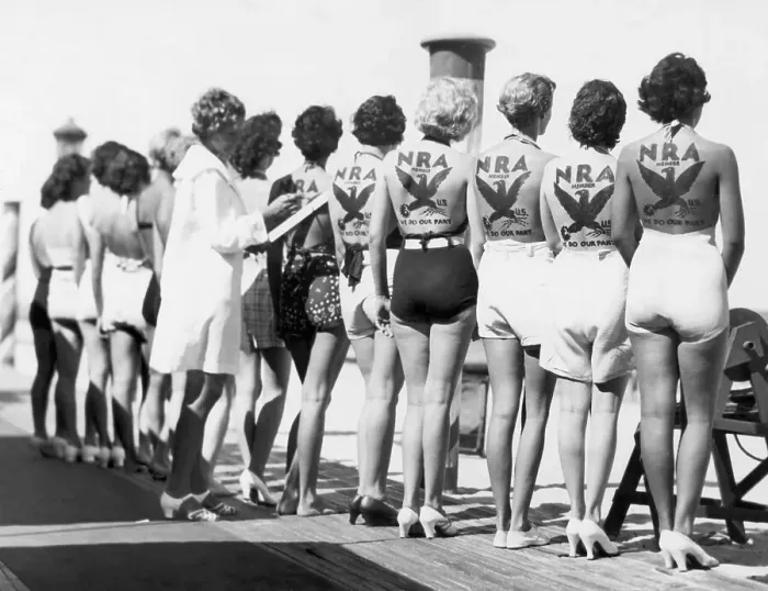 Framed Print : Bathing Beauties with NRA Tattoos Framed Print : Bathing Beauties with NRA Tattoos