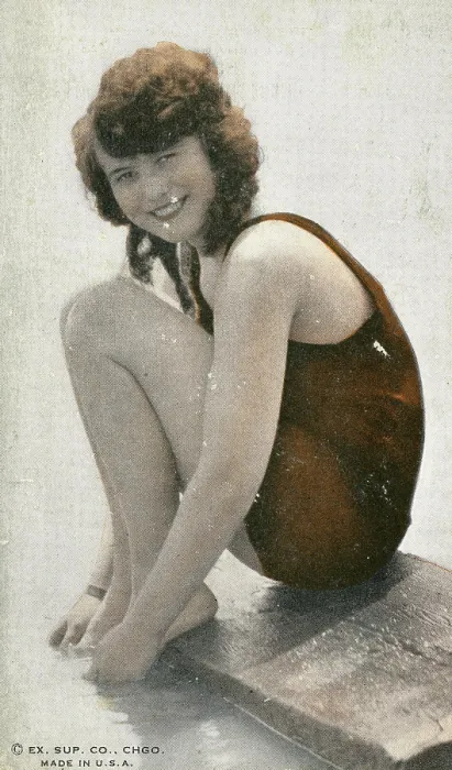Framed Print : Bathing Beauty, Collectible Silent Film Card, Mack Sennett Comedies, 1920s Framed Print : Bathing Beauty, Collectible Silent Film Card, Mack Sennett Comedies, 1920s