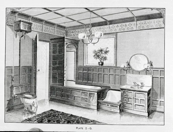 Framed Print : Bathroom Scene Framed Print : Bathroom Scene