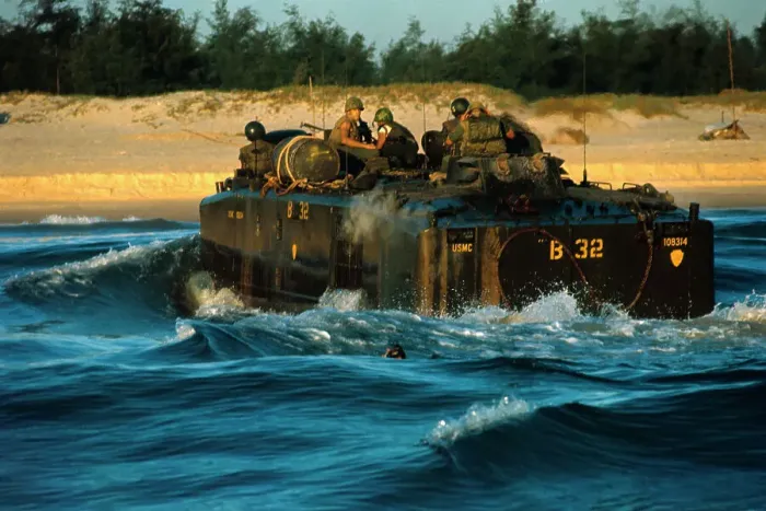 Framed Print : Battalion Seas Arriving in South Vietnam Framed Print : Battalion Seas Arriving in South Vietnam