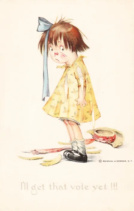 Framed Print : Battered Suffrage Girl Card Framed Print : Battered Suffrage Girl Card