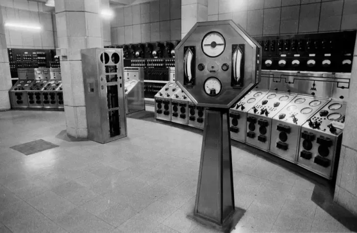 Framed Print : Battersea Power Station Control Room Framed Print : Battersea Power Station Control Room