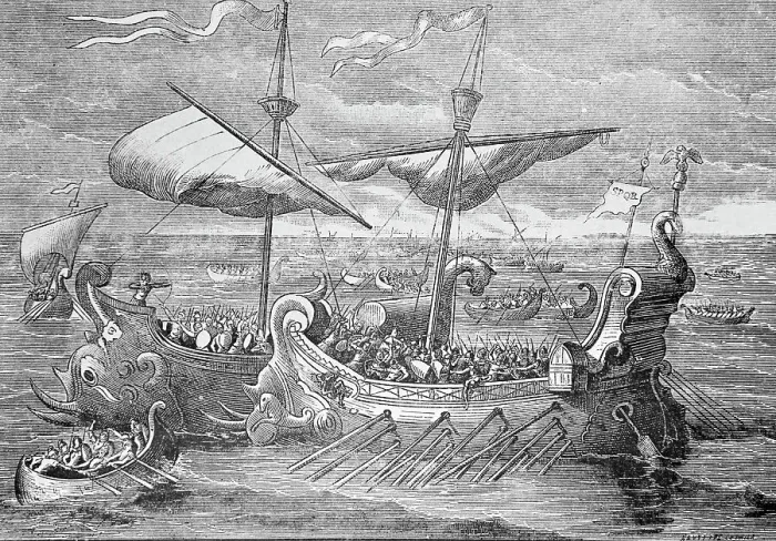 Framed Print : The Battle of Actium