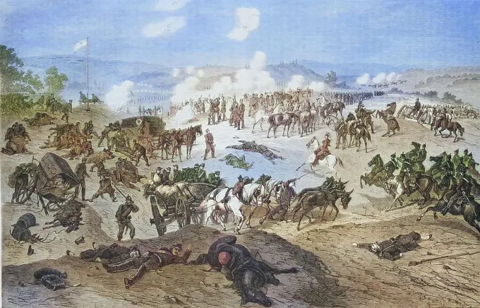 Framed Print : Battle and battlefield at Nouart, illustrated war chronicle 1870-1871, German-French campaign, Germany, France Framed Print : Battle and battlefield at Nouart, illustrated war chronicle 1870-1871, German-French campaign, Germany, France