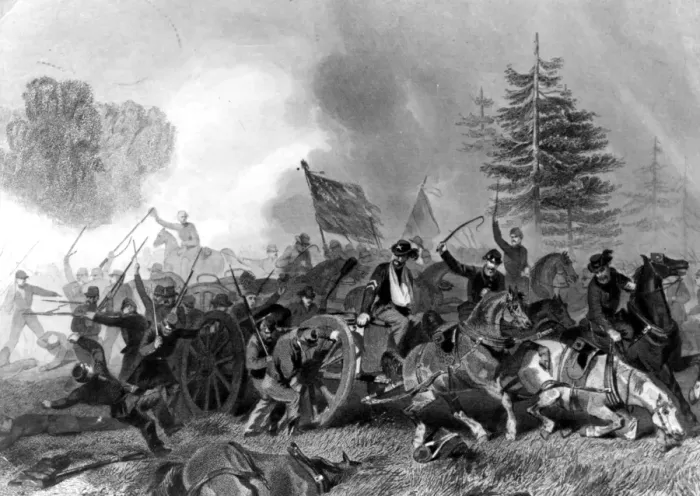 Framed Print : Battle Of Fair Oaks Framed Print : Battle Of Fair Oaks
