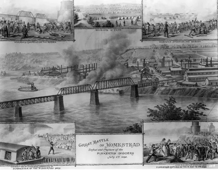 Framed Print : Battle of Homestead Framed Print : Battle of Homestead