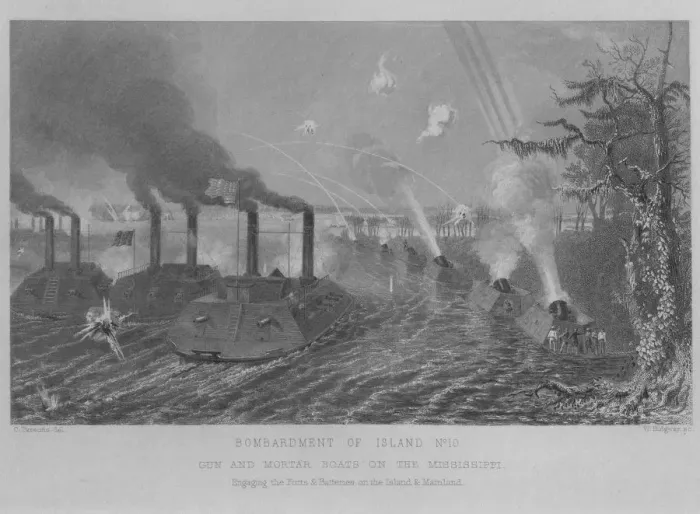 Framed Print : Battle Of Island No 10 Framed Print : Battle Of Island No 10