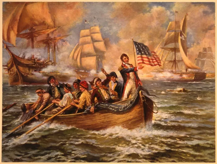 Framed Print : Battle of Lake Erie