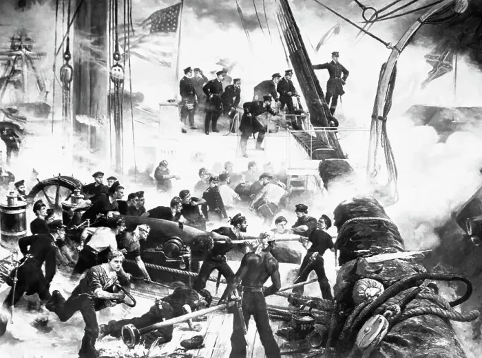 Framed Print : Battle of Mobile Bay Framed Print : Battle of Mobile Bay
