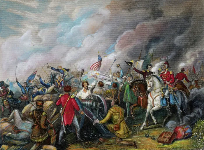 Framed Print : The Battle of New Orleans Color Engraving from the Painting by Dennis Malone Carter Framed Print : The Battle of New Orleans Color Engraving from the Painting by Dennis Malone Carter
